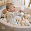 Basen Velvet z piłeczkami (200 szt) ecri MeowBaby