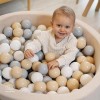 Basen Velvet z piłeczkami (200 szt) ecri MeowBaby 1