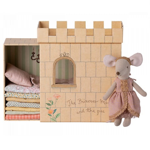 Maileg Myszka Księżniczka na ziarnku grochu - Big Sister Princess and the pea 2023