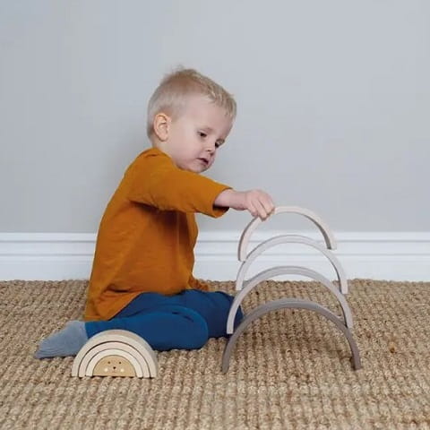 Piramida tęcza, kreatywna układanka Jabadabado 3