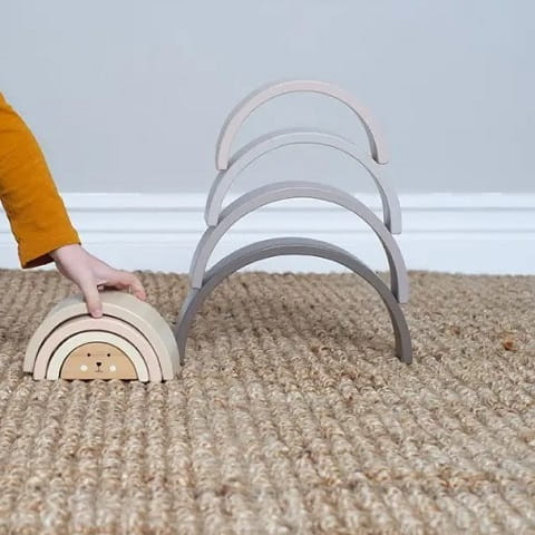 Piramida tęcza, kreatywna układanka Jabadabado 4