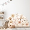 Naklejka na ścianę łąka boho kwiaty  4