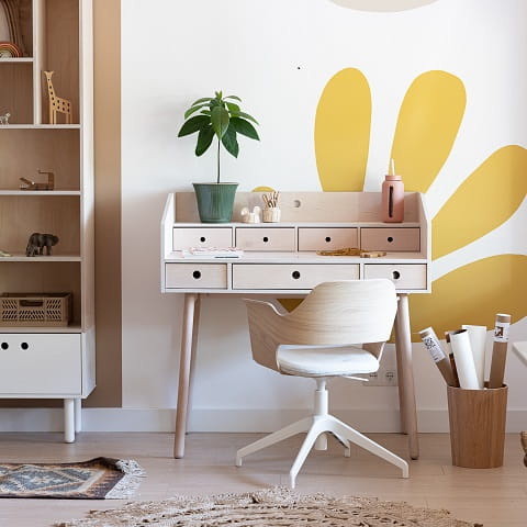 Biurko sekretarzyk dziecięcy River naturalny 5