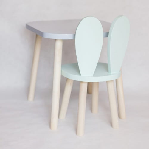 Drewniany stolik dziecięcy 1