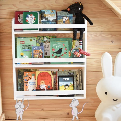 Półka na książki biblioteczka szeroka Bambooko 1