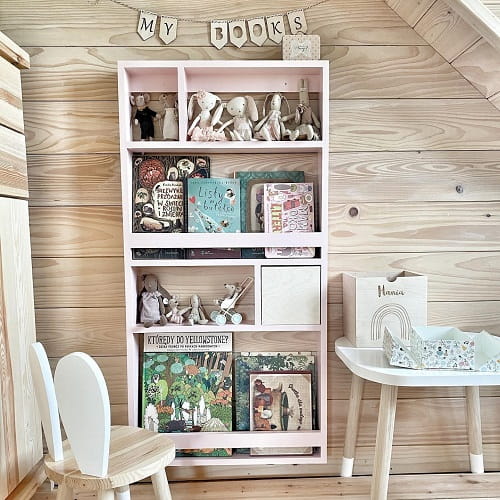 Półka biblioteczka z szufladką