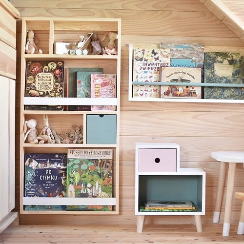 Półka biblioteczka z szufladką 8