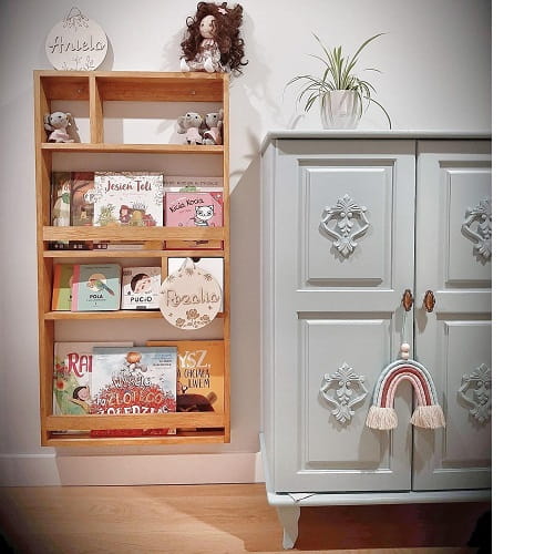 Półka biblioteczka z szufladką 6