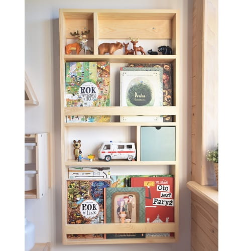 Półka biblioteczka z szufladką 1