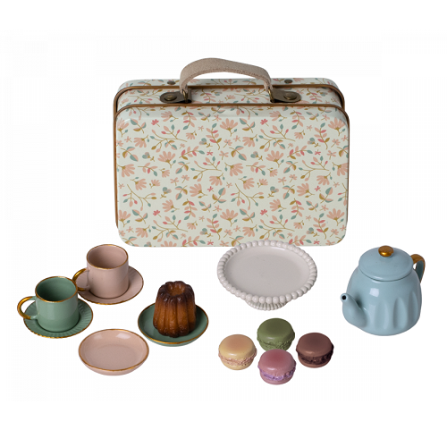 Maileg zestaw do herbaty z ciasteczkami w walizce, Afternoon treat - Merle