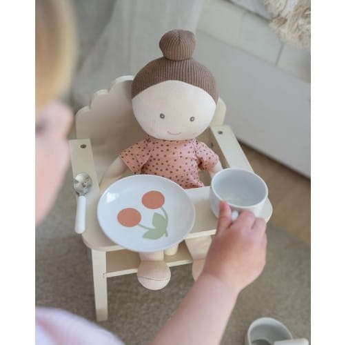 Drewniane krzesełko do karmienia dla lalek Jabadabado 4