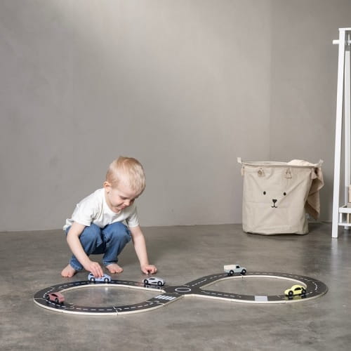 Drewniany tor samochodowy pojazdy Jabadabado 2