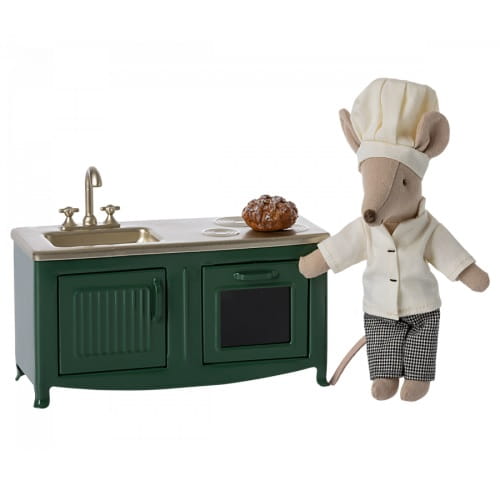 Maileg Kuchnia metalowa kitchen mouse - ciemna zieleń 3