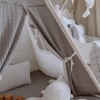 Namiot tipi dla dzieci z matą podłogową - Cream 1
