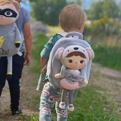 Plecak Metoo Koala z wyjmowaną lalką, z imieniem