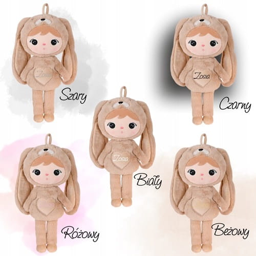 Lalka Metoo Królik karmelowy z imieniem 4