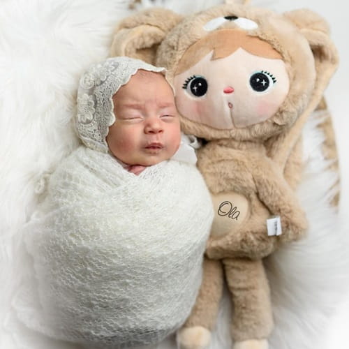 Lalka Metoo Królik karmelowy z imieniem 2