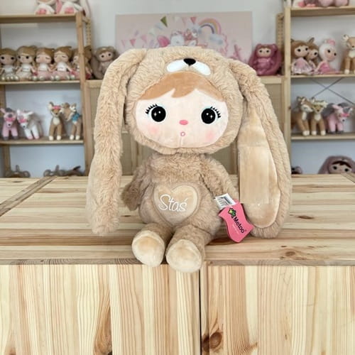 Lalka Metoo Królik karmelowy z imieniem 7