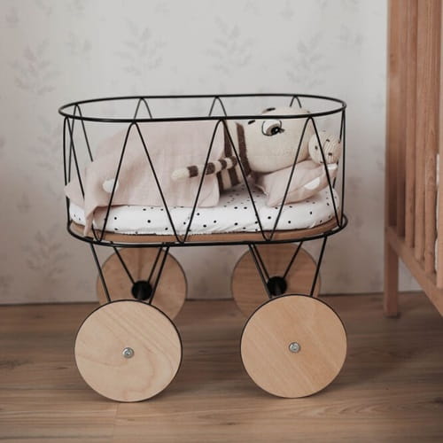 Elegancki wózek / łóżeczko dla lalek OOH NOO 2