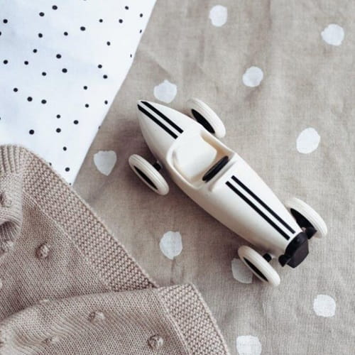 Samochodzik wyścigowy Grand Prix biały OOH NOO