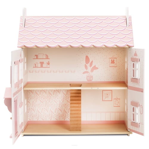 Drewniany domek dla lalek różowy Sophie Le Toy Van  3