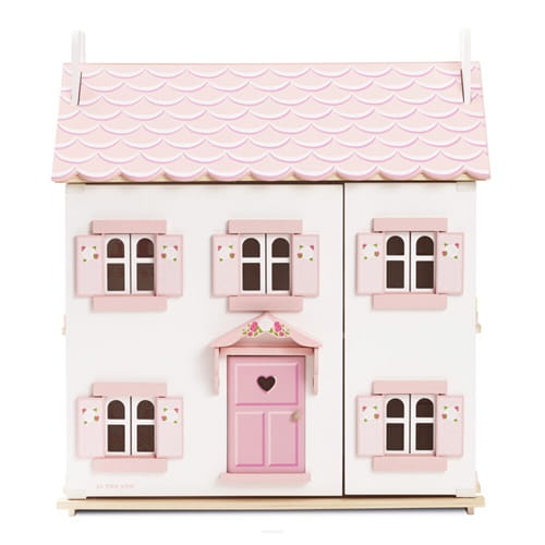 Drewniany domek dla lalek różowy Sophie Le Toy Van  5