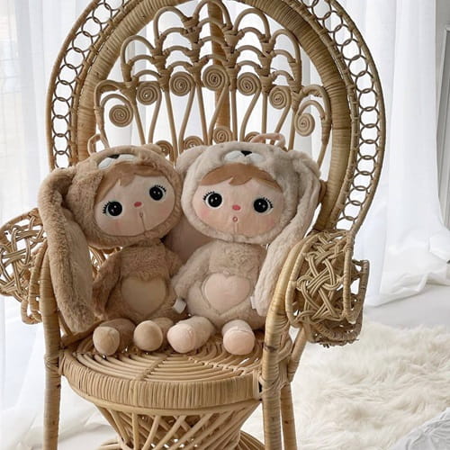 Lalka Metoo Królik jasno beżowy z imieniem 4