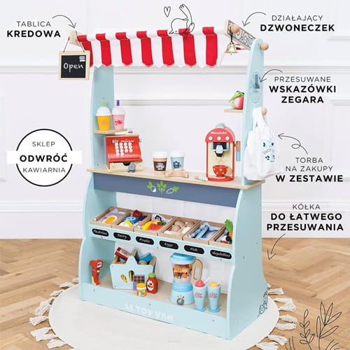 Sklep i kawiarnia 2w1 drewniana Le Toy Van  4