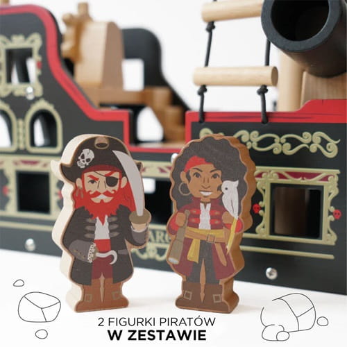 Statek piracki drewniany Barbarossa Le Toy Van 3
