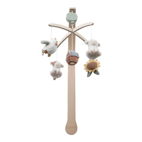 Karuzela do łóżeczka Farm drewniana z pozytywką Little Dutch 5