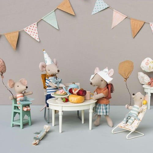 Maileg Myszka Starszy Brat z torbą Tricycle Big brother with bag 1