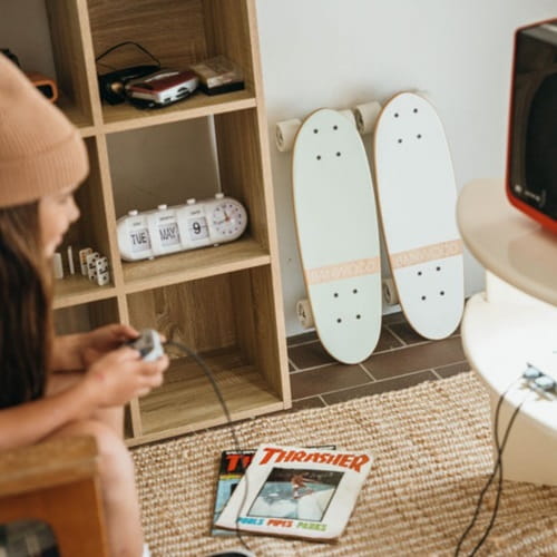 Deskorolka white Banwood