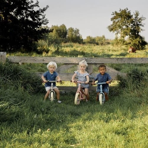 Rower rowerek biegowy Błękit Mat Little Dutch 10
