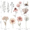Naklejki na polne kwiaty zestaw I 5