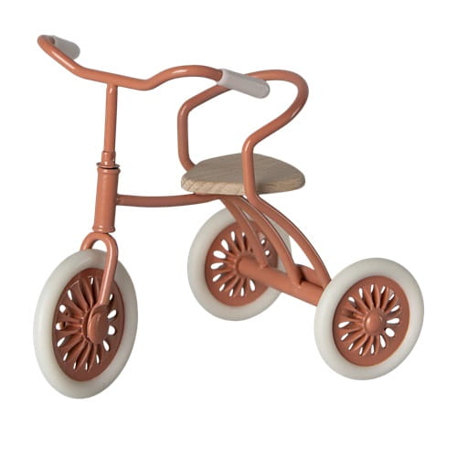 Maileg rowerek trójkołowy coral - Abri a tricycle, Mouse - Coral