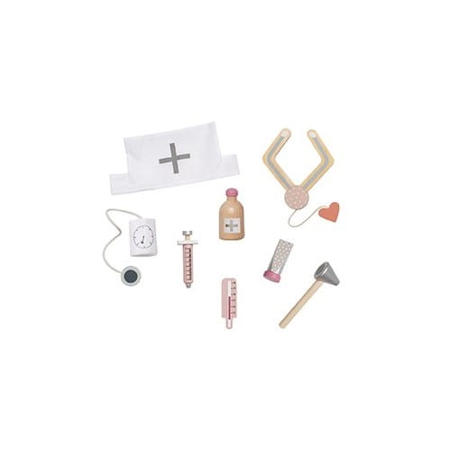 Zestaw lekarski drewniany różowy 18 msc+ Jabadabado 2