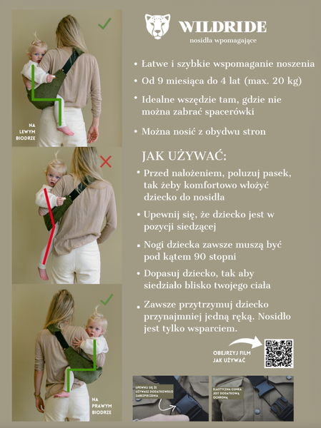 Nosidło wspomagające Black Wildride 6