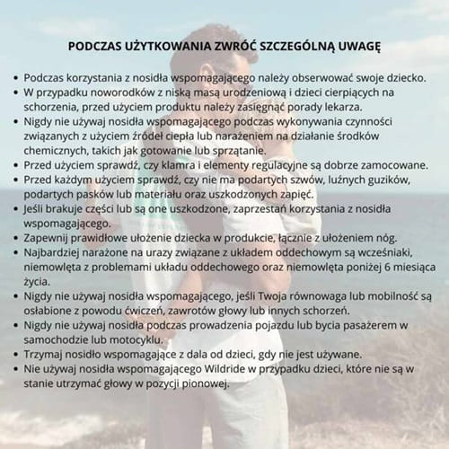 Nosidło wspomagające Cheetah gepard Wildride  3