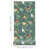 Tapeta dziecięca Woodland Green zielona w brytach 2