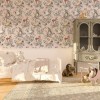 Tapeta dziecięca Woodland Pink różowa w brytach zwierzątka 5
