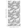Tapeta dziecięca Dino dinozaury szara w brytach 4