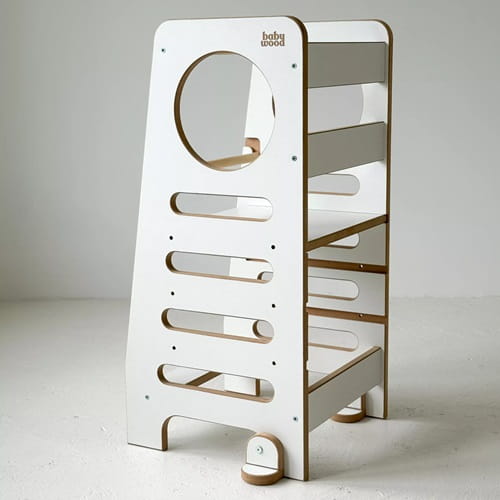 Kitchen Helper pomocnik kuchenny biały M z dodatkowymi nóżkami stabilizującymi  1