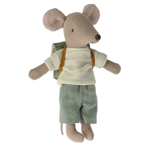 Maileg Myszka Starszy Brat z torbą rowerzysta Tricycle Big Brother 2024