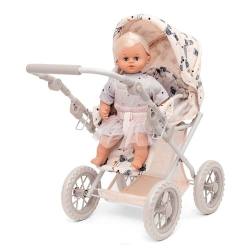 Wózek dla lalki 3 w 1, spacerowy, gondola, składany Skrallan 5