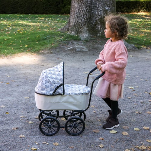Wózek dla lalki w stylu retro, gondola Skrallan  4