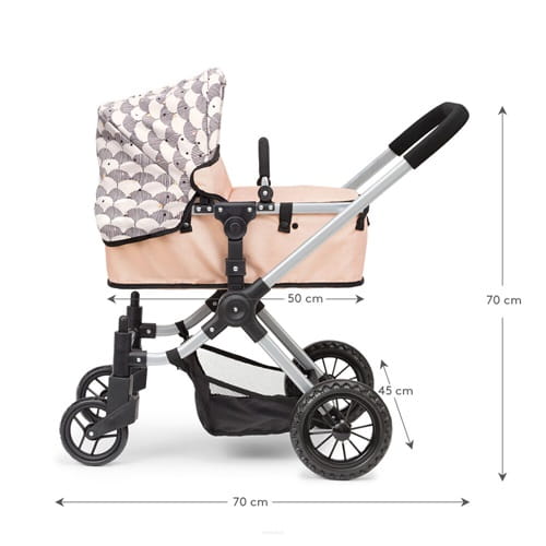 Wózek dla lalki spacerowy, gondola, premium jak prawdziwy Skrallan 5