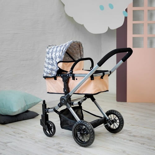 Wózek dla lalki spacerowy, gondola, premium jak prawdziwy Skrallan 2