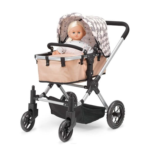 Wózek dla lalki spacerowy, gondola, premium jak prawdziwy Skrallan
