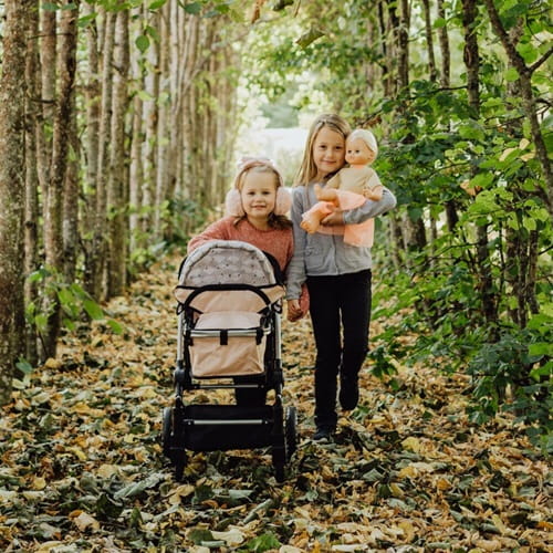 Wózek dla lalki spacerowy, gondola, premium jak prawdziwy Skrallan 10
