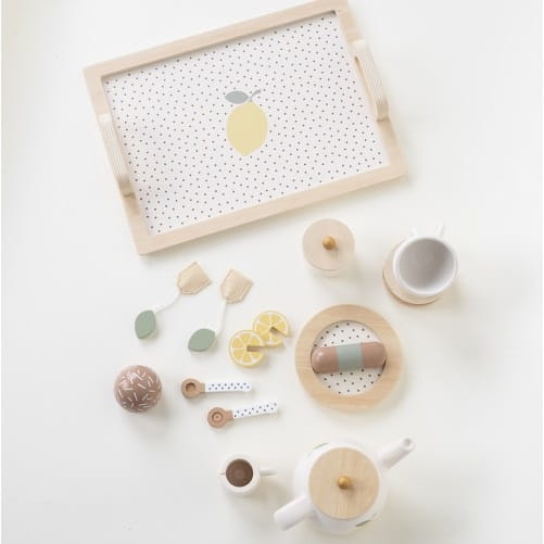 Drewniany serwis do herbaty cytryna Jabadabado 4